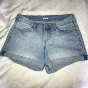 old navy light denim shorts size 4